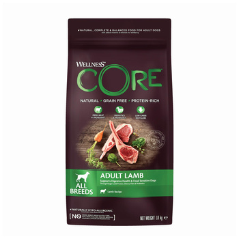 WellnessCORE Adult Lamb, karma sucha, dla dorosłych psów, jagnięcina, 1,8 kg