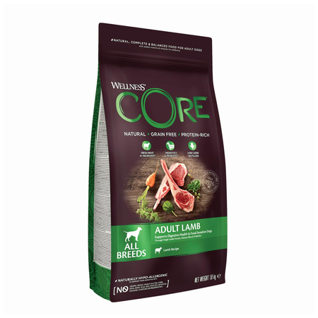 WellnessCORE Adult Lamb, karma sucha, dla dorosłych psów, jagnięcina, 1,8 kg