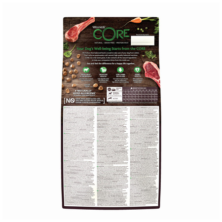 WellnessCORE Adult Lamb, karma sucha, dla dorosłych psów, jagnięcina, 1,8 kg