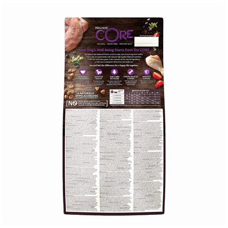 WellnessCORE Puppy, karma sucha, dla szczeniąt małych i średnich ras, indyk i kurczak, 1,5 kg