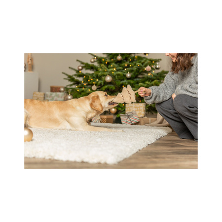 Trixie Xmas Choinka z linką, zabawka, dla psa, plusz/linka, 38 cm